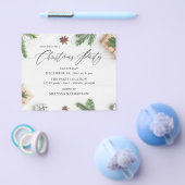 Begroting Cozy Rustic Pine verliest kerstfeest Flyer (Enkel)