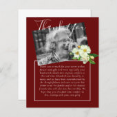 BEGROTING Dank u voor de begrafenis van een orbitu (Voorkant / Achterkant)