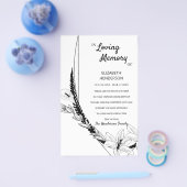 Begroting Dank u voor uw sympathie. Flyer (Enkel)