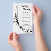 Begroting Dank u voor uw sympathie. Flyer (Hand)