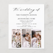 Begroting De bruiloft van de minimalistische QR-co (Voorkant)