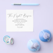 Begroting de nacht ervoor | Uitnodigingsbrochure Flyer (Enkel)