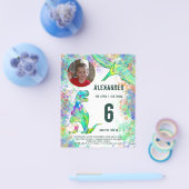 Begroting Dinosaur Birthday Party Flyer (Enkel)