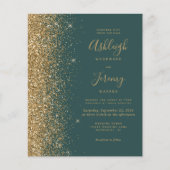 Begroting donkergroene gouden weddenschappen (Voorkant)