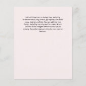 BEGROTING DOOP Uitnodigen Doopfeest Bautizo Bautis Flyer (Achterkant)