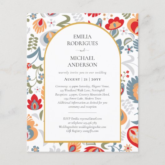 BEGROTING Dubbelzijdige tweedeling van de BWD-kuns Flyer (Voorkant)