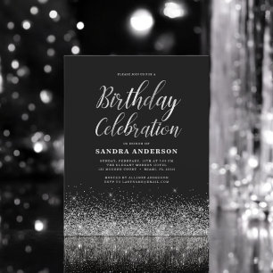 Begroting eender welke Age Birthday Silver Black G