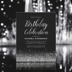 Begroting eender welke Age Birthday Silver Black G