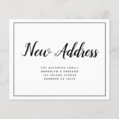 BEGROTING Eenvoudige aankondiging van nieuw adres (Voorkant)