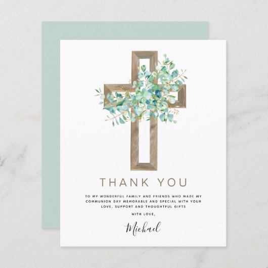 Begroting Eerste Heilige Communie Dank u Eucalyptu (Voorkant / Achterkant)