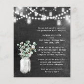 BEGROTING Elegant Eucalyptus Afstuderen Uitnodigin (Achterkant)