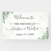 Begroting Elegant Eucalyptus Leaves Wedparty Spandoek (Horizontaal)