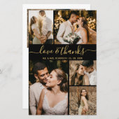 Begroting Elegant Foto Weddenschap Hartelijk dank (Voorkant / Achterkant)