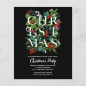 Begroting Elegant kerstgratie uitnodigingen (Voorkant)