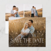 Begroting Elegant Photo Wedding Save the Date (Voorkant / Achterkant)