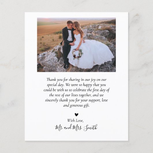 Begroting Elegant Script Collage Weddenschap Bedan Flyer (Achterkant)