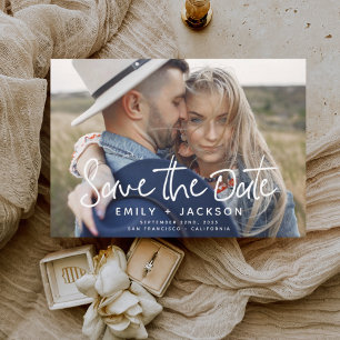Begroting Elegant Simple Save the Date Photo