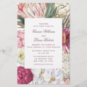 Begroting Elegant Waterverf Boho Floral Wedding (Voorkant)