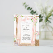 Begroting Elegant Waterverf Floral Wedding (Staand voorkant)