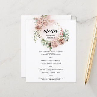 Begroting Elegant WEDDING MENU.