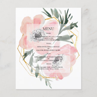 Begroting Elegant WEDDING MENU.