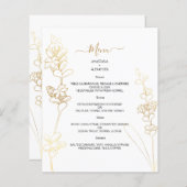 Begroting Elegant WEDDING MENU. MENU (Voorkant / Achterkant)