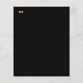 Begroting elegant zwarte goudbruiloft (Achterkant)