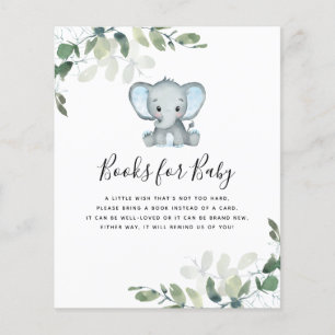 BEGROTING Elephant Eucalyptus Books for Baby Kaart