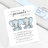 Begroting Elephant Twin Boys Virtual Shower