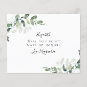 BEGROTING Eucalyptus Bent u mijn eerbetoon? (Achterkant)