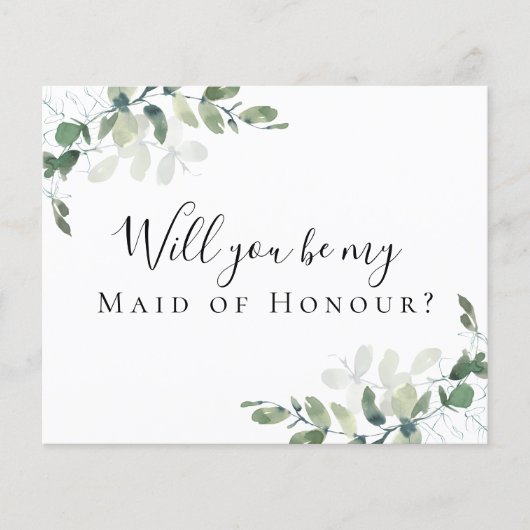 BEGROTING Eucalyptus Bent u mijn eerbetoon? (Voorkant)