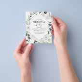 Begroting Eucalyptus Birthday Party Florence Rozen Flyer (Hand)