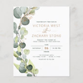 Begroting Eucalyptus Botanical Greenery Wedding (Voorkant)