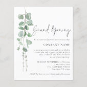 Begroting Eucalyptus Company Grand Opening (Voorkant)