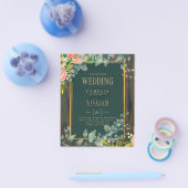 BEGROTING Eucalyptus FLORAL WEDDING Rustige Lace I Flyer (Enkel)