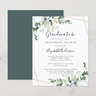 Begroting Eucalyptus Grandma om Baby shower uit te
