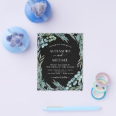 Begroting Eucalyptus Greenery Botanical Wedding Flyer (Enkel)