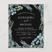 Begroting Eucalyptus Greenery Botanical Wedding Flyer (Voorkant)