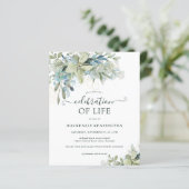 Begroting Eucalyptus Greenery Celebration of Life (Staand voorkant)