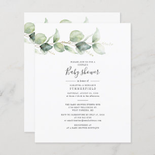 Begroting Eucalyptus Greenery Couples Baby shower