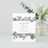 Begroting Eucalyptus Greenery Floral behalve datum (Staand voorkant)