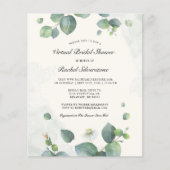 Begroting Eucalyptus Greenery Virtual Vrijgezellen Flyer (Voorkant)