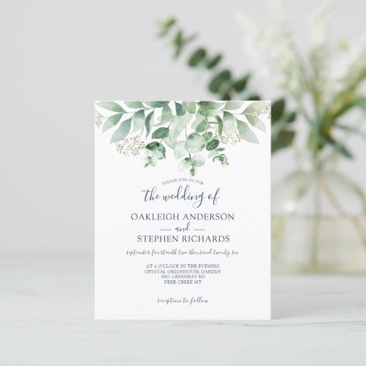 Begroting Eucalyptus Greenery Wedding (Staand voorkant)
