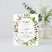 Begroting Eucalyptus Greenery Wedding Invitations (Staand voorkant)