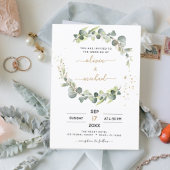 Begroting Eucalyptus Greenery Wedding Invitations Flyer