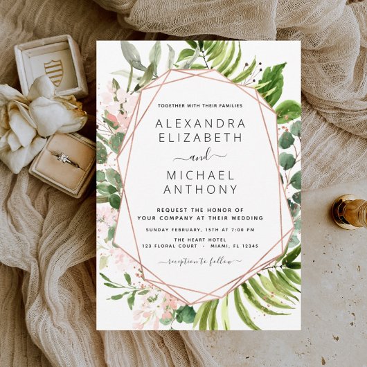 Begroting Eucalyptus Greenery Wedding Invitations Flyer