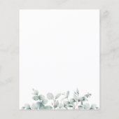 Begroting Eucalyptus Greenery Wedding Save the Dat (Achterkant)