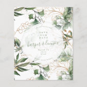 Begroting Eucalyptus opslaan Datum Boho Cirkel Flyer (Voorkant)