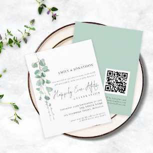 Begroting Eucalyptus QR-bruiloft wordt altijd en o