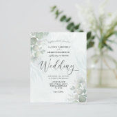 Begroting Eucalyptus Sage Green Weddenschap (Staand voorkant)